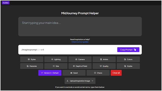 MidJourney Prompt Helper
