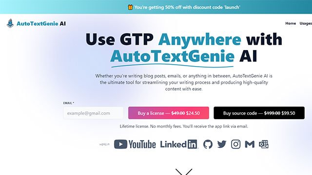 Auto TextGenie AI