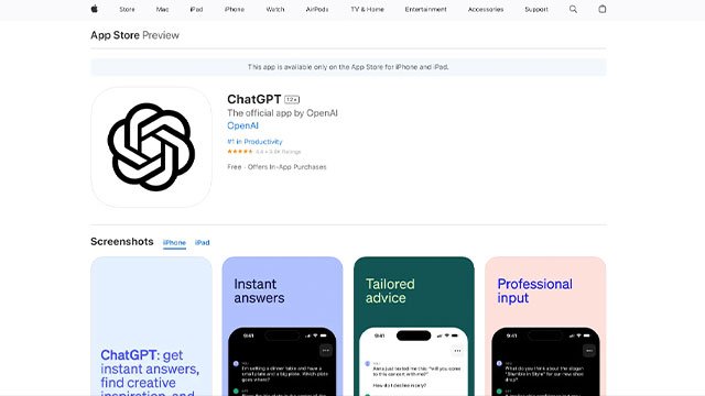 ChatGPT Mobile by Open AI