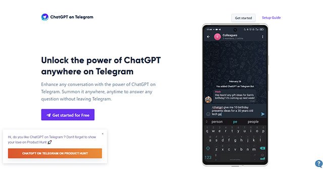 ChatGPTonTelegram