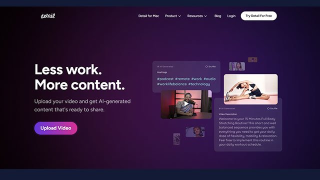 Detail AI Video Content Maker