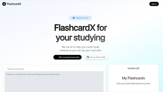 FlashcardX