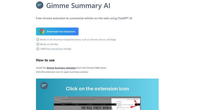 Gimme Summary AI