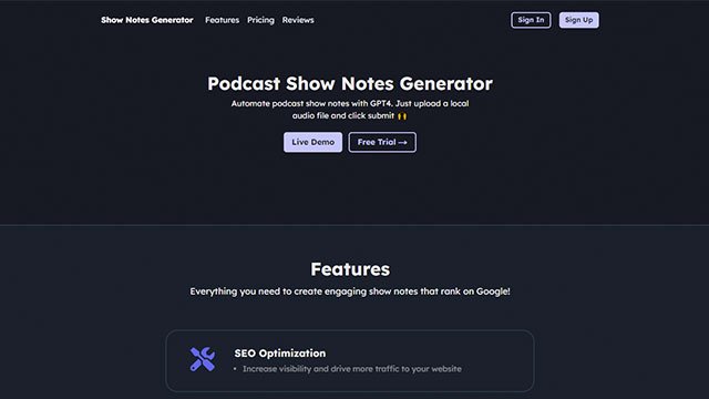 PodcastShownotesGenerator