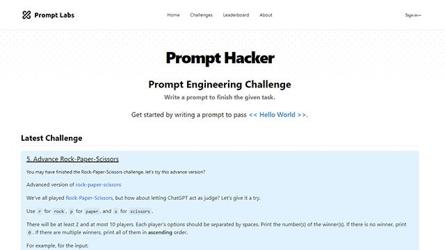 Prompt HackersMVP