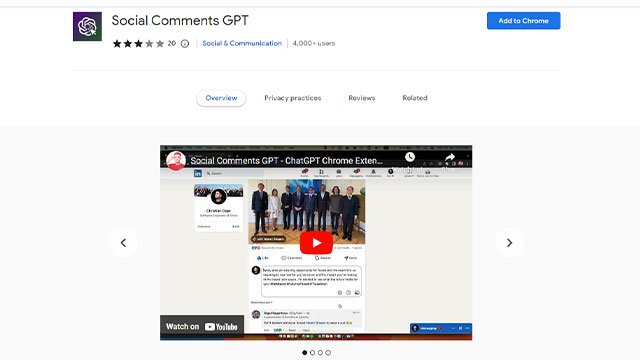 Social Comments GPT