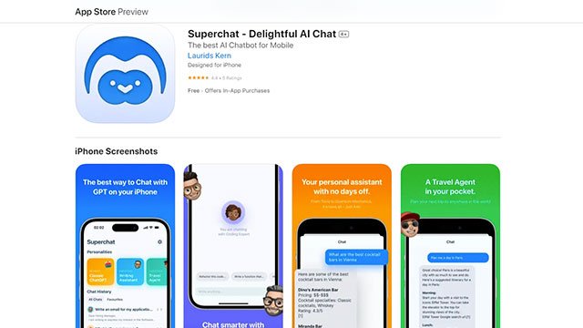 Superchat ChatGPT for iPhone