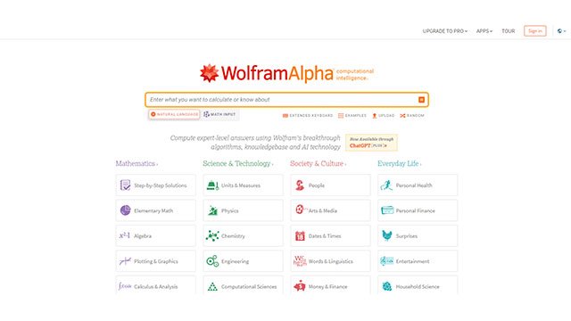 WolframAlpha