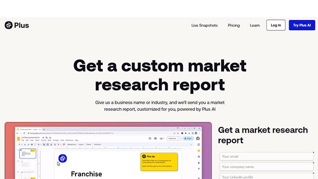 FreeMarketResearchReportfromPlusAI