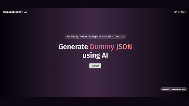 GenerateJSON