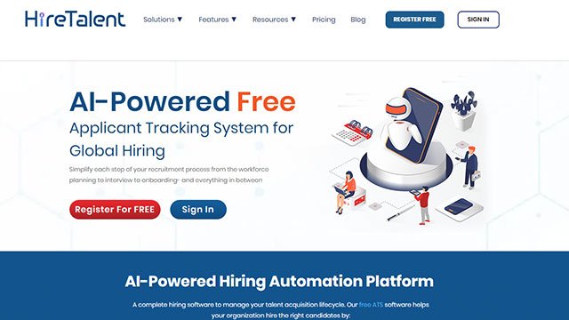 HireTalent FreeApplicantTrackingSystem