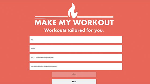 MakeMyWorkout