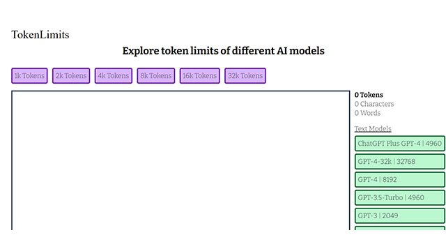 Tokenlimits